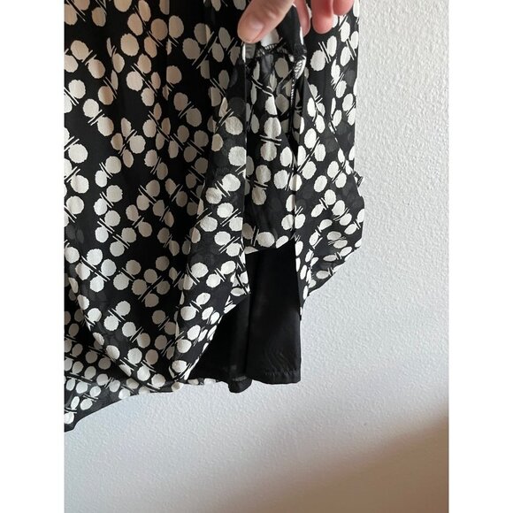 Trina Turk St. Petersburg Silk Dress Black with White Polka Dots NO Belt Size 6 - Picture 7 of 12